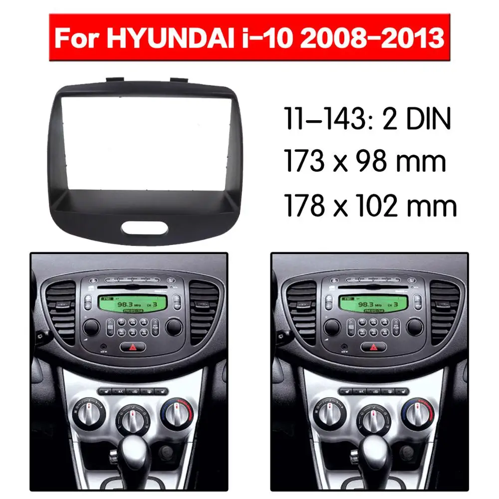 Stereo Panou de Placă Radio Auto Fascia Surround Pentru HYUNDAI i-10 2008 2009 2010 2011 2012 2013 DVD Retehnologizare Cadru de Bord Kit