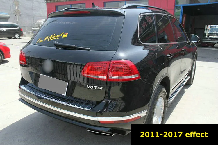 Portbagajul din spate pragului de ușă/scuff placa/bara de protecție protector praguri pentru Volkswagen VW Touareg 2004-2010 sau 2011-2018, de calitate ISO9001.