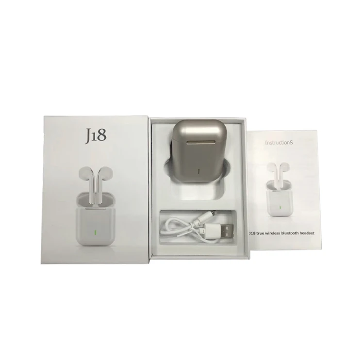 J18 Tws De Încărcare Cutie Atinge Auriculares Cuffie Microfon Fără Fir Bluetooth 5.0 Căști Căști De Anulare A Zgomotului