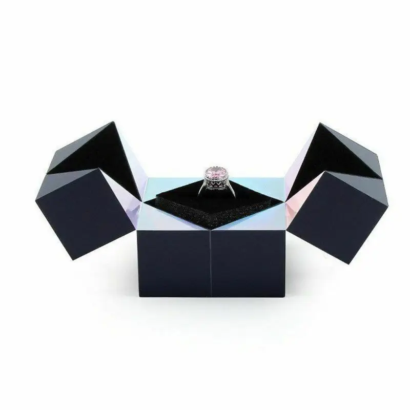 Propunere de creatie Rubik's Cube Cutie de Inel Personalizat de Valentine\'s Day Cadou Rubik's Cube Caseta de Bijuterii Ring Ring de Box Cutie Pentru Disp