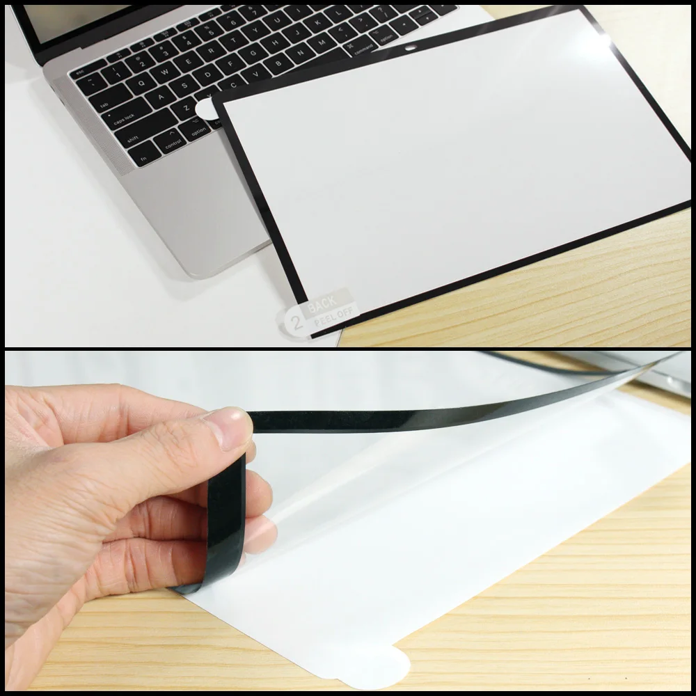 Ușor Lipi Nici o Bulă Ecrane folie de Protecție cu Ramă Neagră Pentru Perioada 2012-, MacBook Pro 13 inch, CD-ROM-ul Model A1278