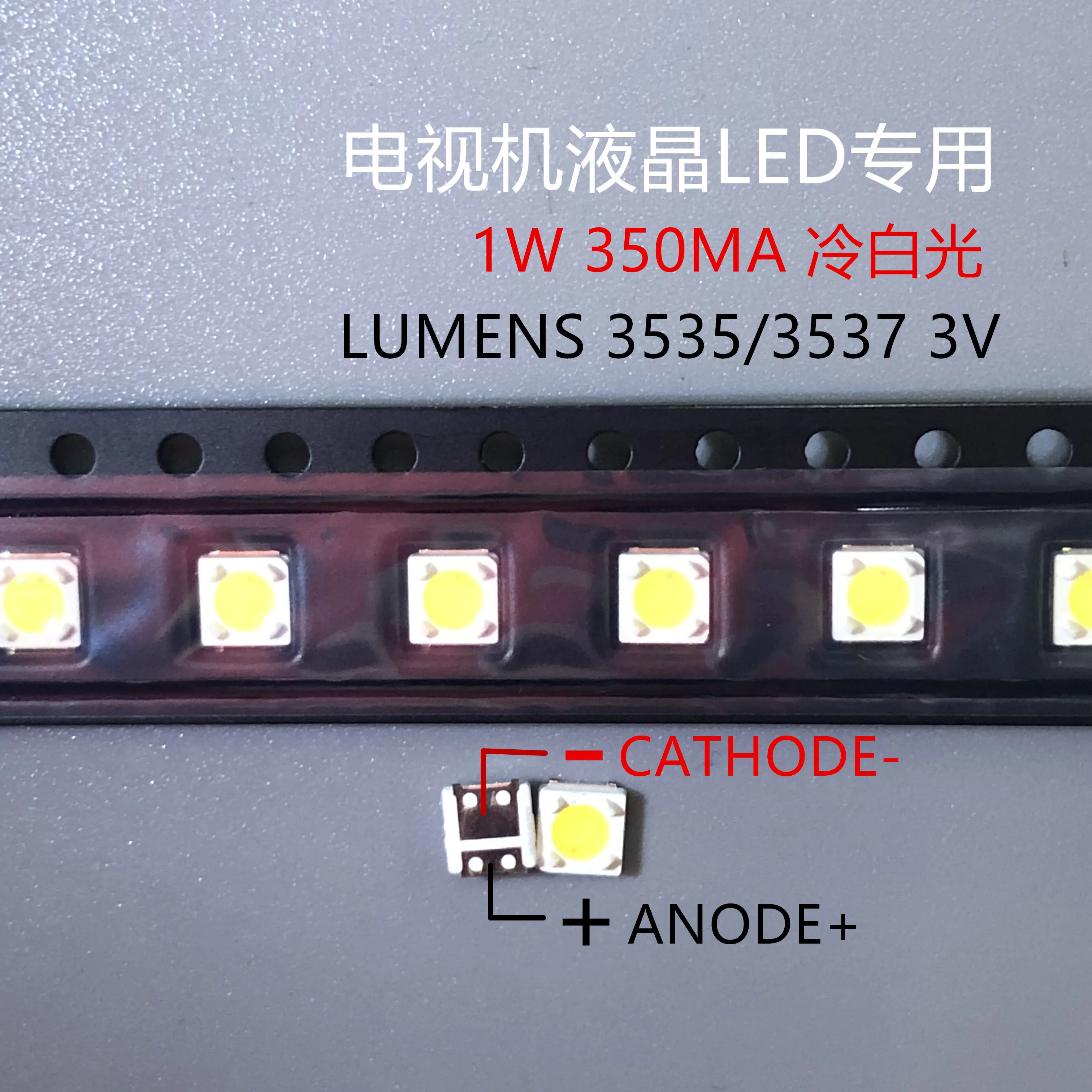 1000pcs LUMENI LED-uri SMD 3535 3537 1W 3V alb Rece lumina de Fundal LCD pentru TV A129CECEBP19C 4JIAO