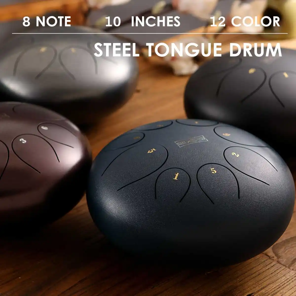 8 Nota 10 Inch do Major Oțel Limba Tambur Handpan Tankdrum Instrument de Percuție Set pentru Meditație Yoga Zazen Relaxa