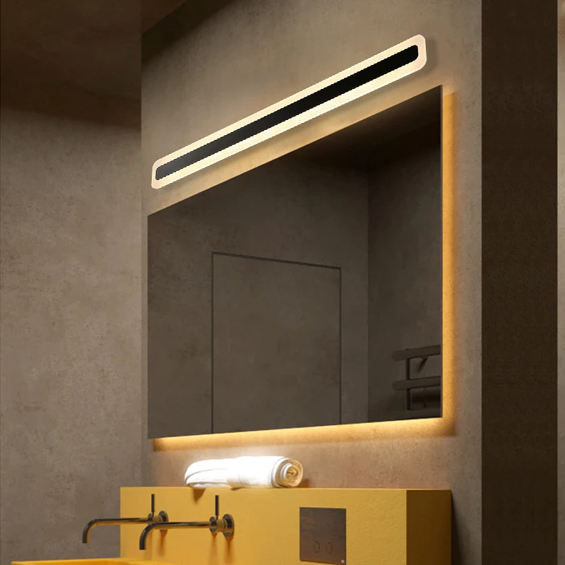 0.4-1.2 m, Negru/Alb Modern, Acrilice LED lampă de Perete Pentru Dormitor Oglinda de la Baie Noptiera tranșee lampa AC85-265V Dulap Lumini de Perete