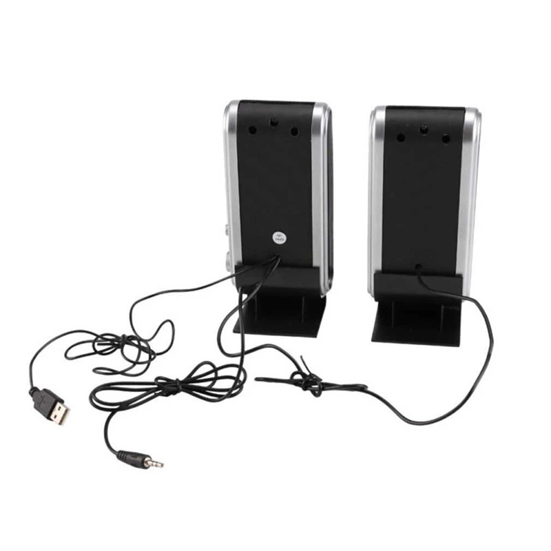 2 Pc-uri USB, Boxe de Calculator Difuzor Portabil Stereo de 3,5 mm cu Ureche Jack pentru Desktop PC, Laptop