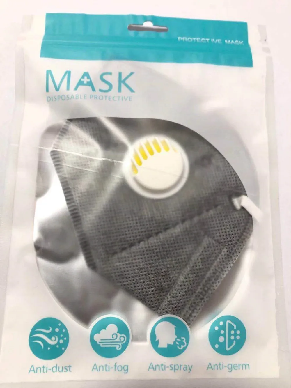 Gri 6 Straturi KN95 Masca FFP2 ambalate Individual KN95mask anti mască de praf rimeluri mascarilla ventilație