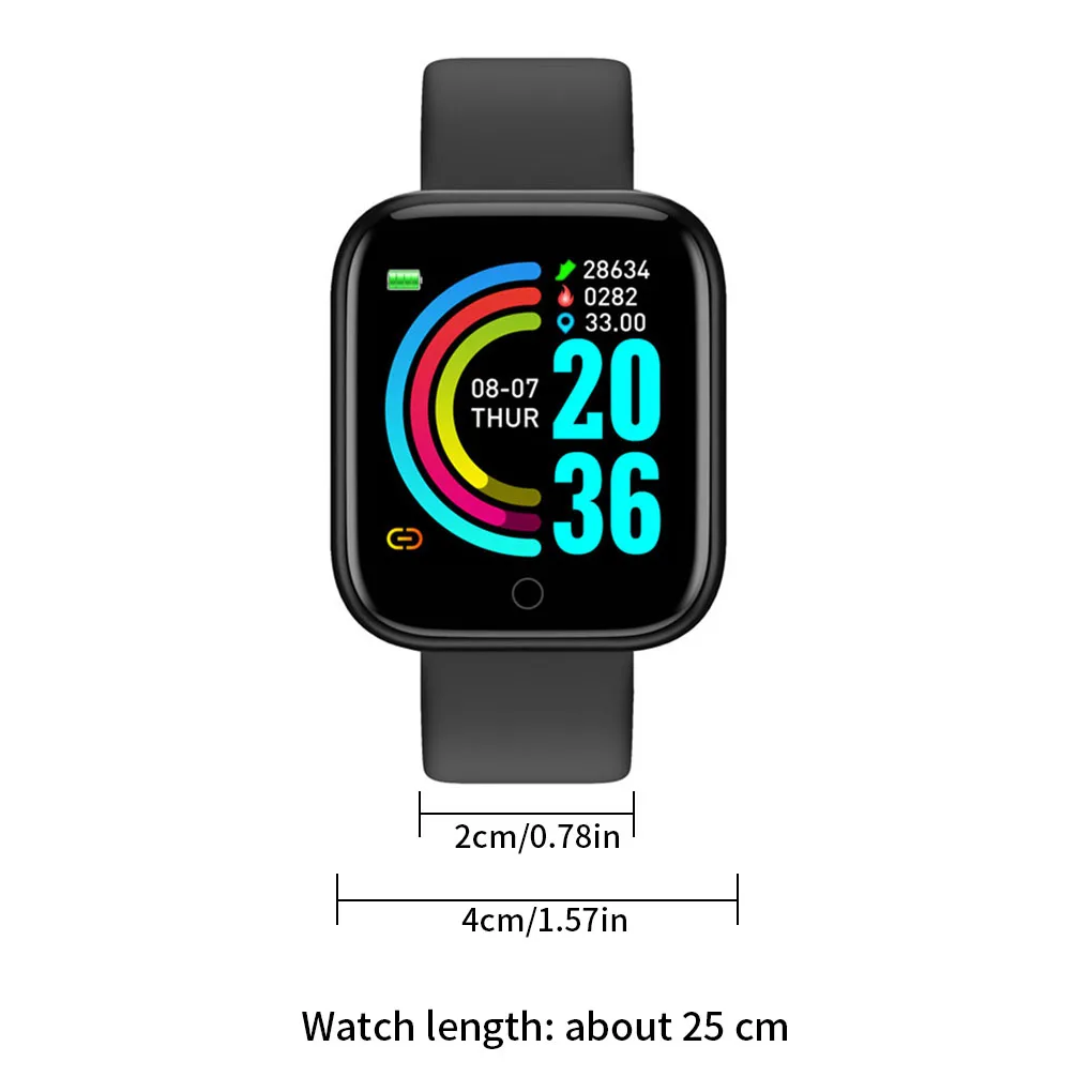 Y68 Ceas Inteligent D20 Oamenii Pro Smartwatch pentru Apple IOS, Android Heart Rate Monitor Tensiunii Arteriale Sports Tracker Bratara