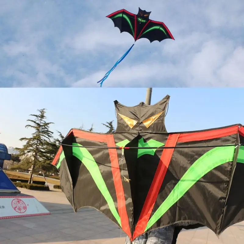 1,9 m/6.23 ft Desene animate Bat Zmee FRP Rășină Tija de Zbor Sportive pe Plaja Ripstop Nylon Kitesurf Copii Cadou de Familie Sport în aer liber