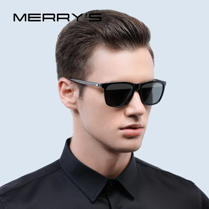 MERRY Moda Unisex Retro Aluminiu Bărbați ochelari de Soare Lentile Polarizate de Brand Designer de Epocă Ochelari de Soare Pentru Femei UV400 S'8286
