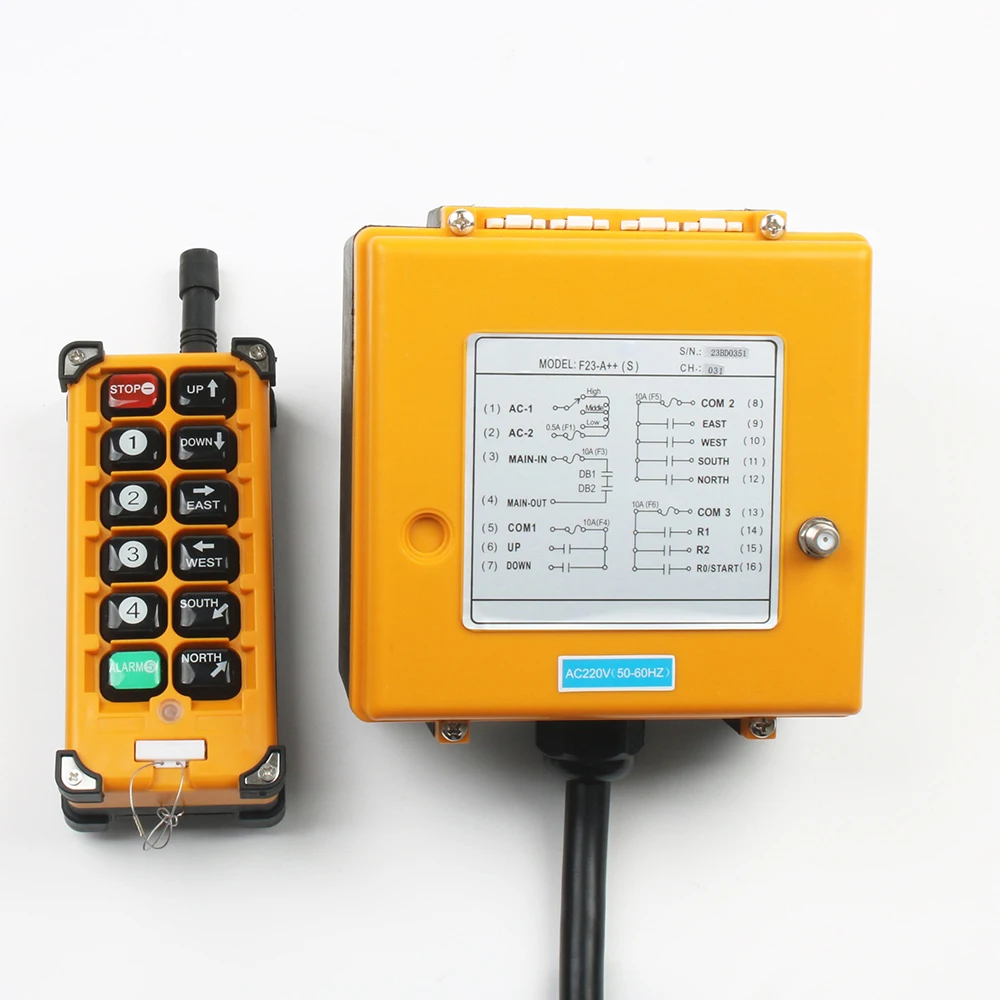 Industriale Radio Wireless controler de la distanță comutator de control al vitezei de Ridicare Macara de Comandă Ridicare Macara F23 A++S