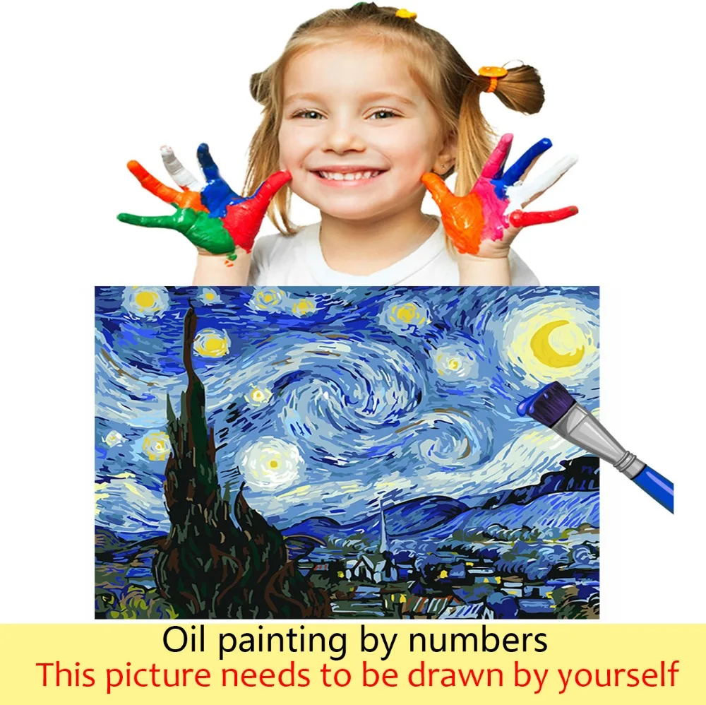 DIY coloranți imagini de numere cu fata de balet imagine de desen, Relief, pictura de numere încadrată Acasă