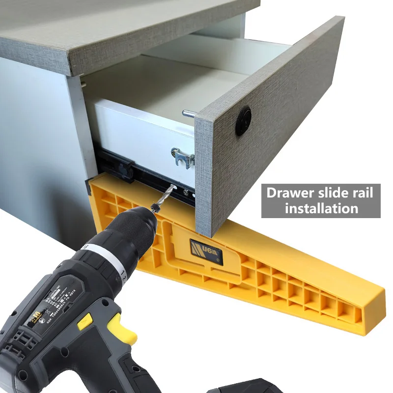 Sertar Slide Jig Cabinet Hardware se Ocupe de Instalarea 35 mm Balama Jig Drill Ghid pentru Mobilier Cabinet de Montare Instrument