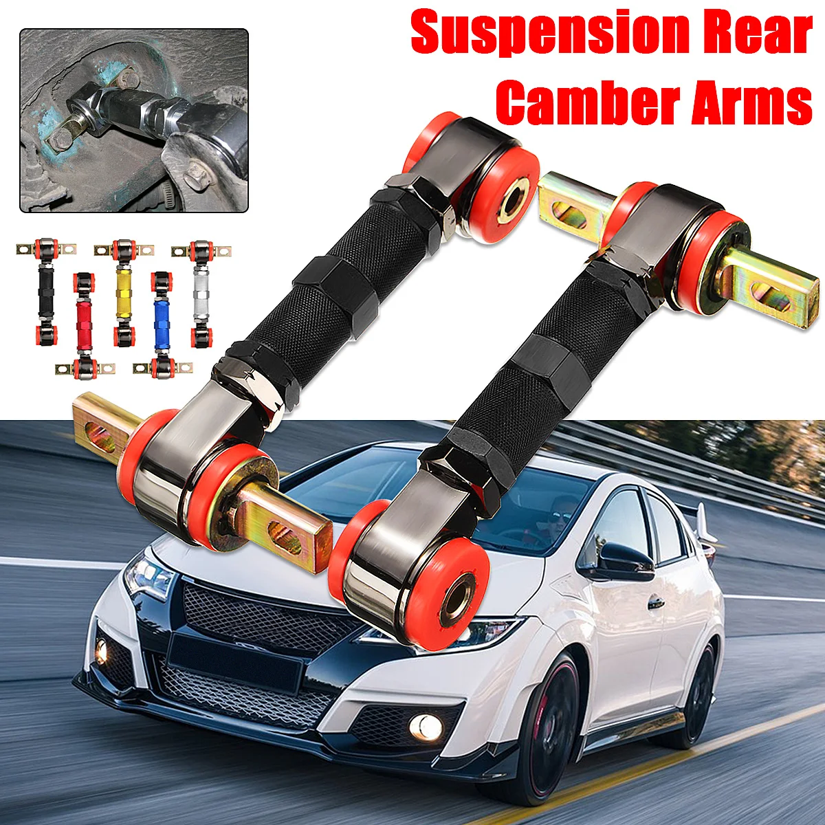Reglabil de Curse din Spate si Suspensie Spate Camber Arms Kit Pentru Honda Civic 5 Culoare 1 Set Spate Camber kit Stânga și Dreapta