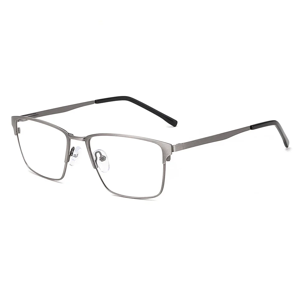 SHINU ochelari de citit bărbați Multifocală Progresivă Ochelari de Citit metal pătrat de afaceri Clasic cadru bărbații Văd de Aproape Și de Departe 7082