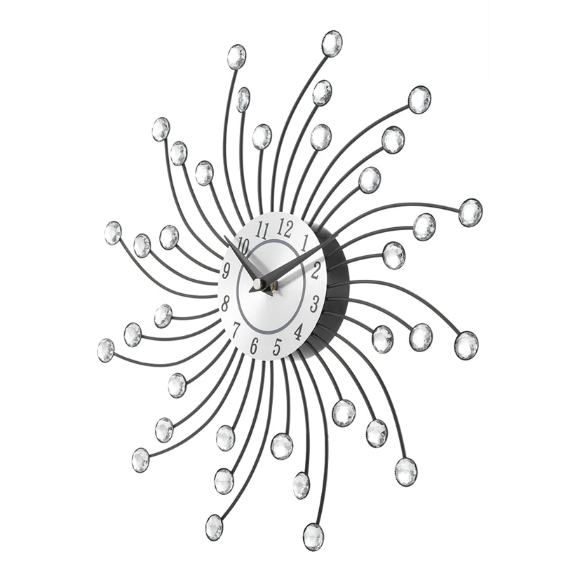3D de Mari dimensiuni Ceas de Perete Metal Cristal Decorațiuni interioare Moderne Tăcut Ceasuri Pentru Camera de zi, Birou