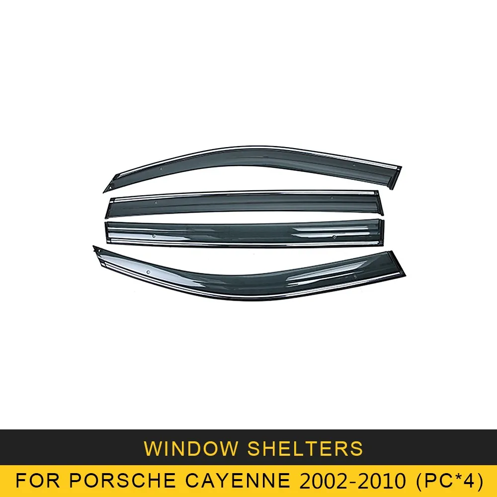 Pentru PORSCHE Cayenne 2002-2010 Geamul Mașinii Soare Ploaie Umbra Viziere Scut Adăpost Protector Capac Ornamental Cadru Autocolant Accesorii