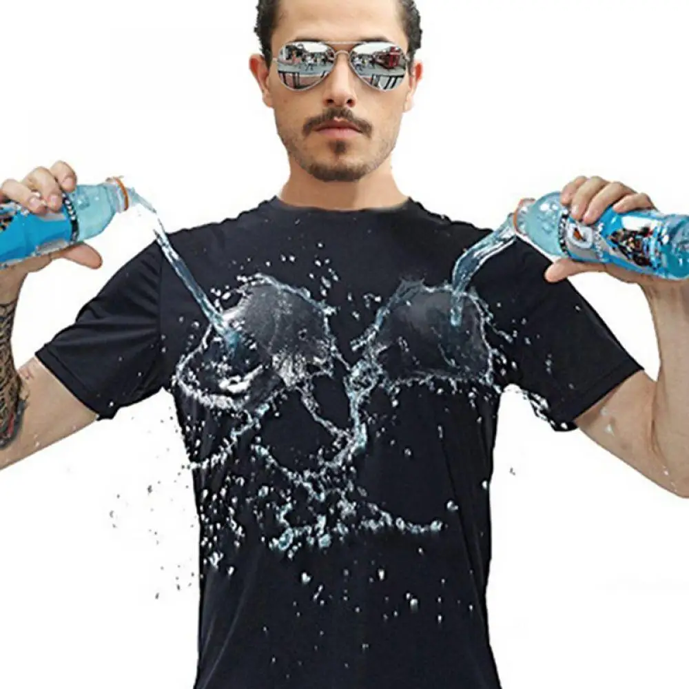 2 BUC Anti-Murdar Impermeabil Bărbați T-Shirt Creator Hidrofobe Stainproof Respirabil Antivegetative iute Uscat Munca Îmbrăcăminte de Siguranță