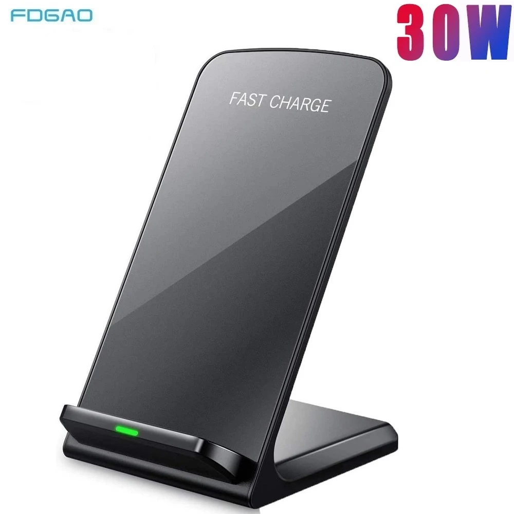 FDGAO 30W Rapid Qi Wireless Charger Dock Pentru iPhone 12 11 Pro Max XS XR X 8 Samsung S20 S9 S10 Xiami Km 10 9 Încărcare Rapidă Stand