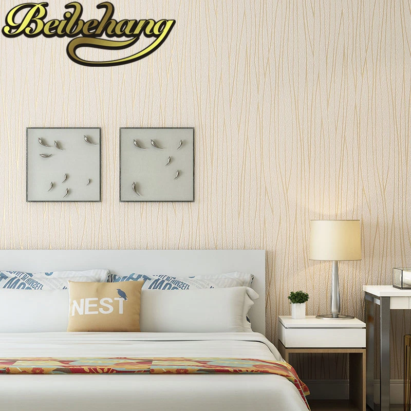 Beibehang papel de parede. Dormitor tapet modern cu dungi Tapet PVC dungi de hârtie de perete de fundal tapet de perete pentru living
