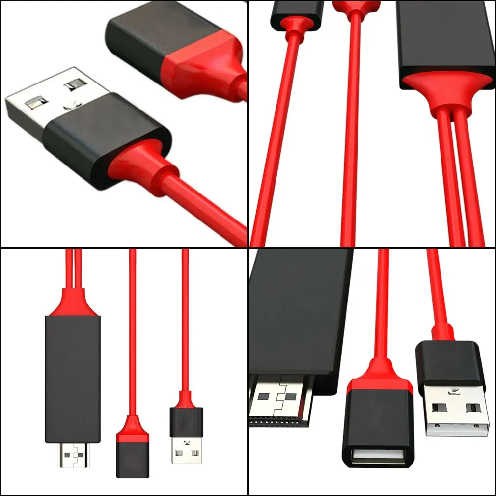 HDMI Mirroring Cablu AV Telefonul La TELEVIZOR HDTV Adaptor Universal USB-C Pentru IPhone Și Android HDMI Mirroring AV Cablu Universal