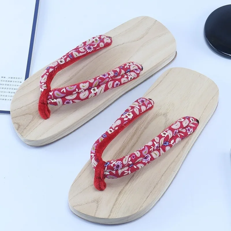 Vara Flip Flops Kimono Japonez Oriental Geta Saboti Femei Bărbați Chinez De Lemn In Picioare Papuci De Plajă În Aer Liber Anime Cosplay Sandale