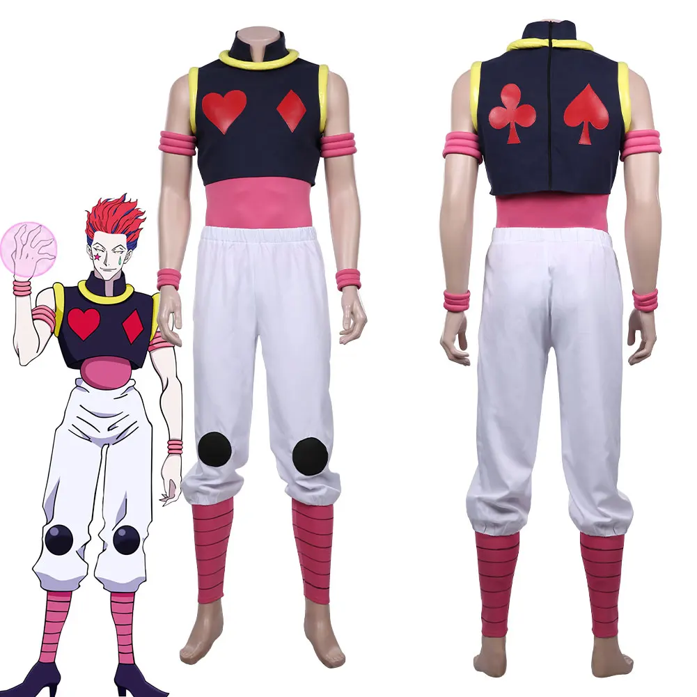 Anime HUNTER×HUNTER Hisoka Cosplay Uniformă Vesta, Pantaloni, Costume Killua Zoldyck HIsoka Costume Cosplay