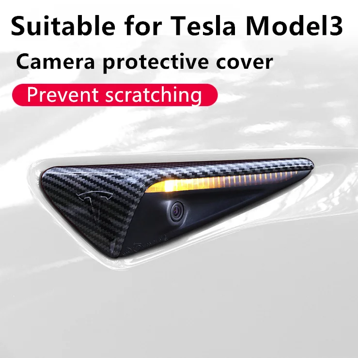 TEFUN pentru Tesla model3 partea standard frunze de bord autocolante partea camerei capac de protecție aripă