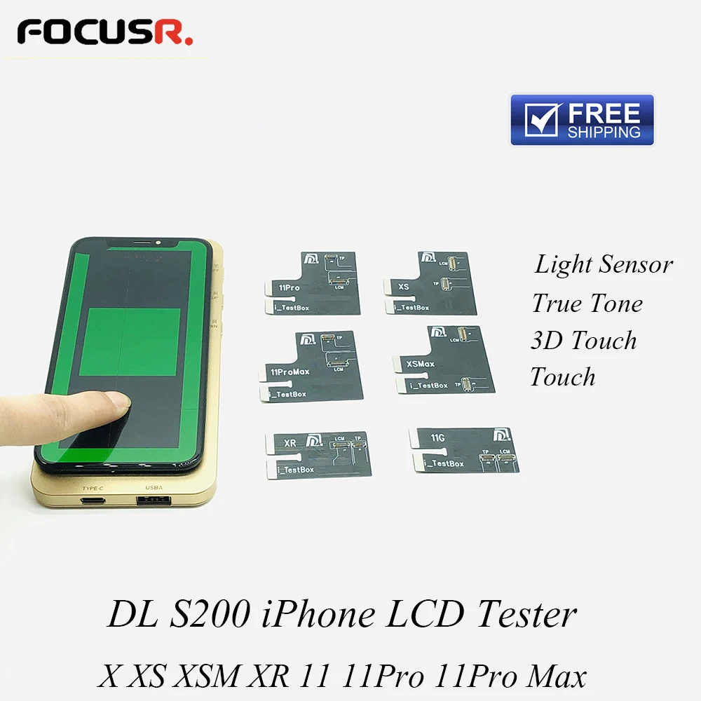 Transport gratuit DL S200 iPhone LCD Programator Adevărat Ton 3D Touch Senzor de Lumină Instrument de Reparații Pentru iPhone X XS XSM 11P 11PM Ecran