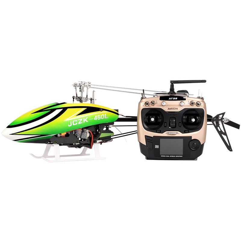 JCZK 6CH Inteligent 450L RC Elicopter RTF Elicopter GPS Blushless Aeronave AT9S 6CH Singură Elice Aileronless Modelul Drone de Jucarie