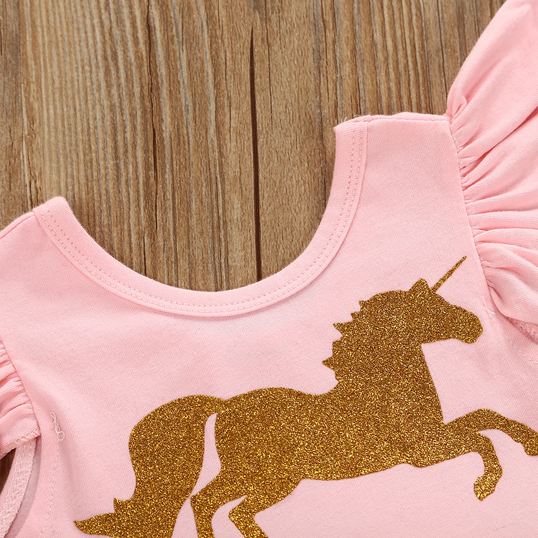 Copilul Fete Pentru Copii Unicorn Dantela Tutu Body Rochie Cu Maneci Scurte Colorate Bodysuit Dress Utilaje