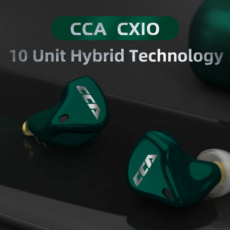 CCA CX10 1DD+4BA Hibrid Șofer Adevărat Pavilioane Wireless Bluetooth 5.0 setul cu Cască căști de Anulare a Zgomotului CCA CX4 C10 PRO CA16 C12