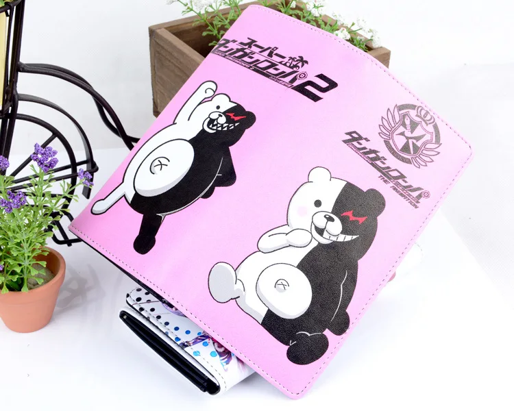 Anime Danganronpa: Trigger Happy Ravagii Portofel Negru și Ursul Alb Proiectil Roata de Dans Sper Vârf Academia Anime Mână Portofelul