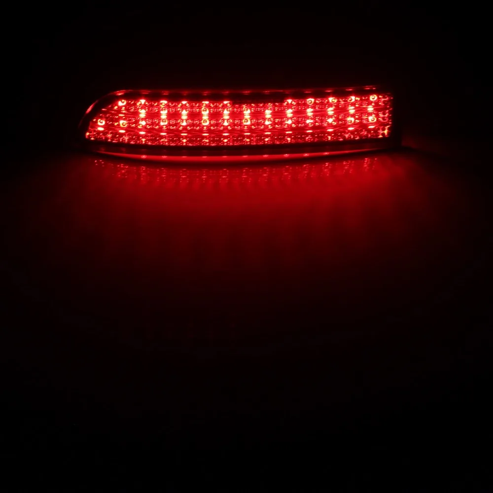 ANGRONG 2x Negru Afumat Bara Spate Reflector LED Lumina de Frână Pentru Toyota Avensis Saloon, Estate/Tourer Estima 2.4 Previa (CA167)