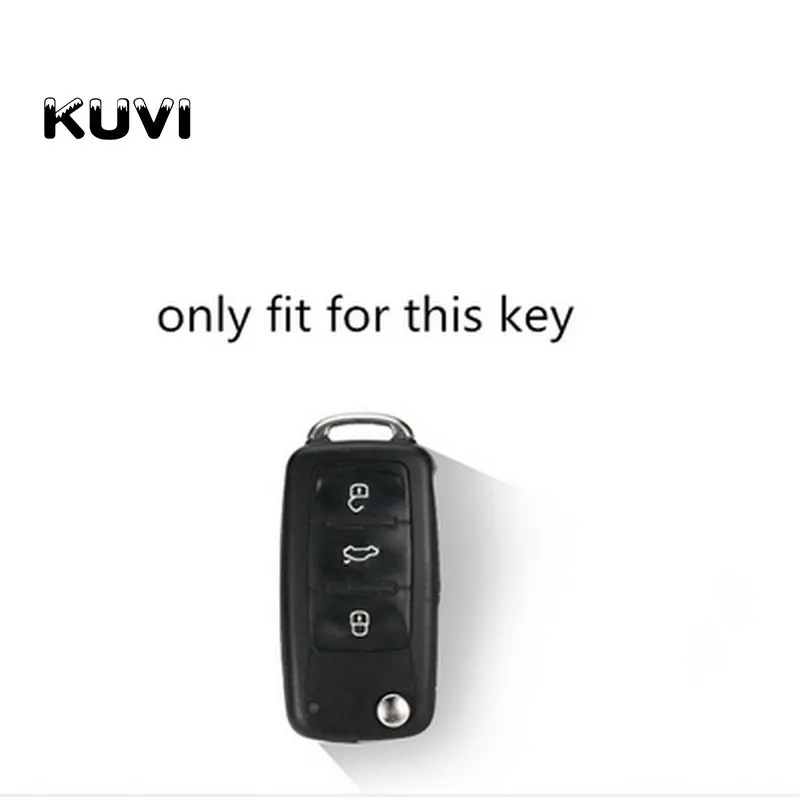 TPU moale cheia de la Mașină caz acoperire Pentru Vw Jetta Golf, Passat, Beetle, Polo, Bora 2 / 3 butoane flip key proteja Accesorii breloc