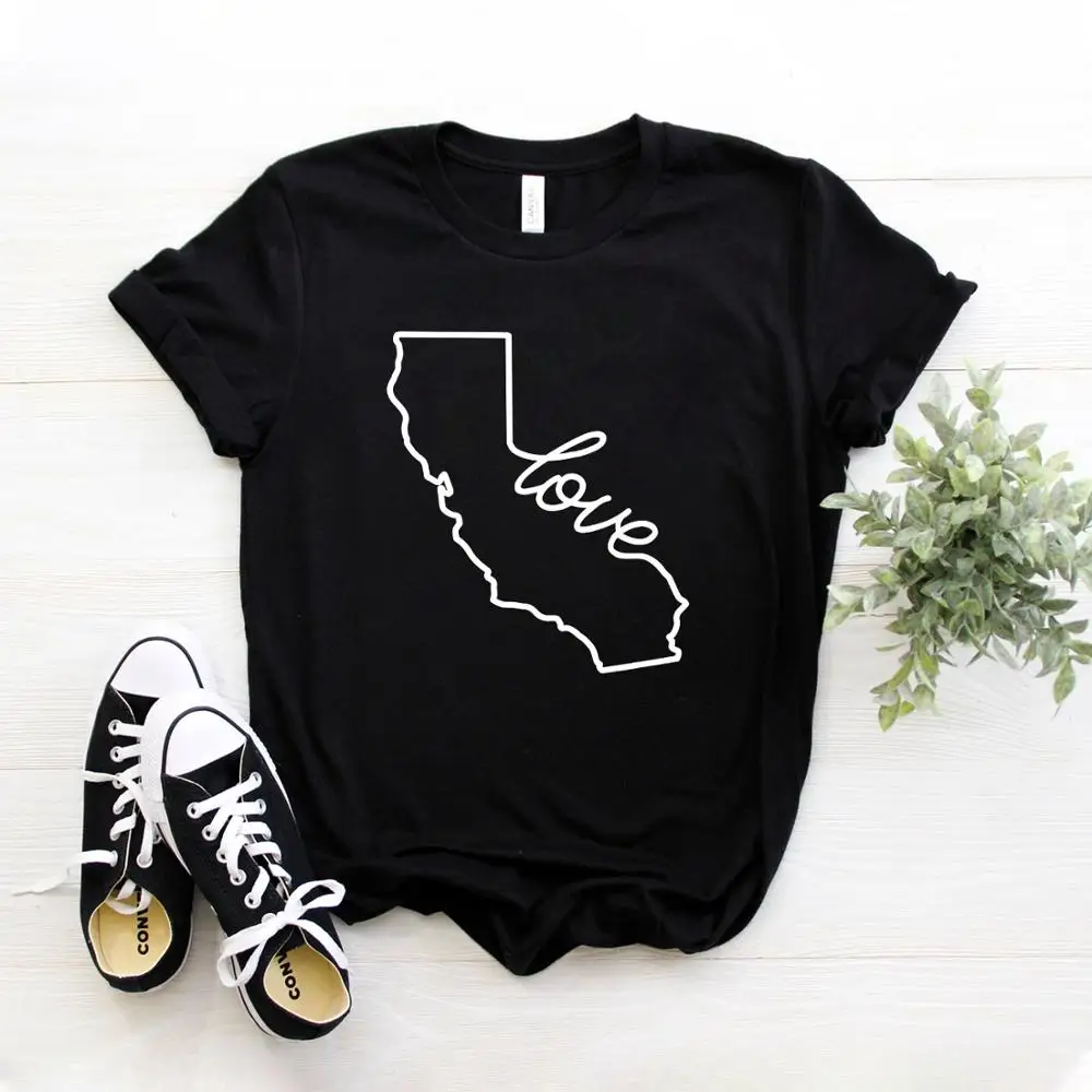 California Love Femei tricou Casual, din Bumbac Hipster Funny t-shirt Pentru Doamna Yong Fata Top Tee Picătură Navă ZY-234