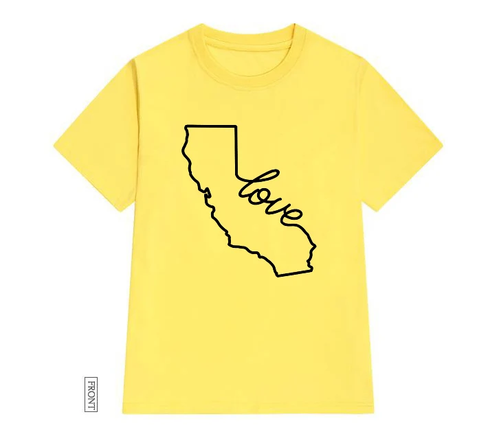 California Love Femei tricou Casual, din Bumbac Hipster Funny t-shirt Pentru Doamna Yong Fata Top Tee Picătură Navă ZY-234