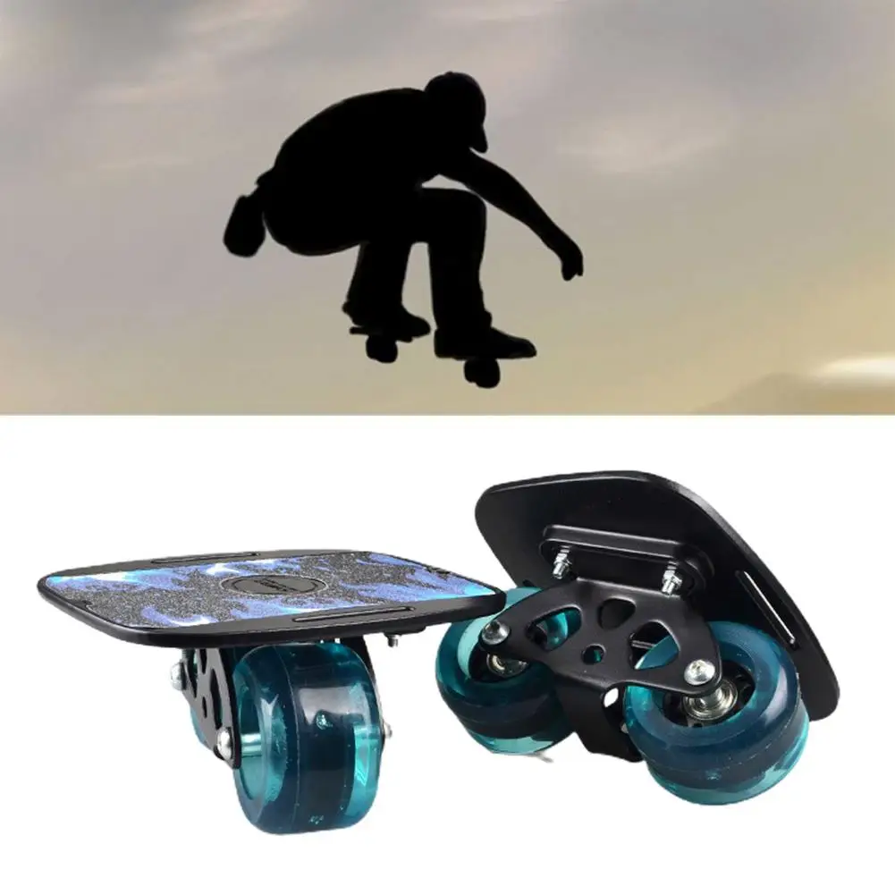 1 Pereche De Skateboard Din Aliaj De Aluminiu Mini Drift Cu Role Rutier Derivă Patine Placa De Skate Pește Bord Scurt Role Skateboard Skate Board