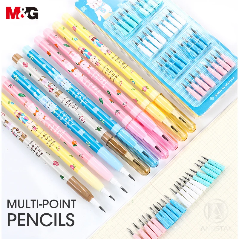M&G Multi Punct de Creioane Non-ascuțire Automată Creion Mecanic Push-Un Punct Puternic Creion pentru Rechizite IELTS Utilizare