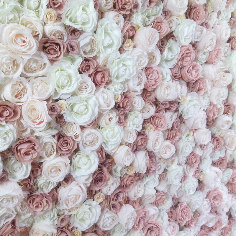 SPR Livrare Gratuita fard de obraz alb perete floare de nunta de fundal flori artificiale tabelul runner și ornamentul decorativ floral