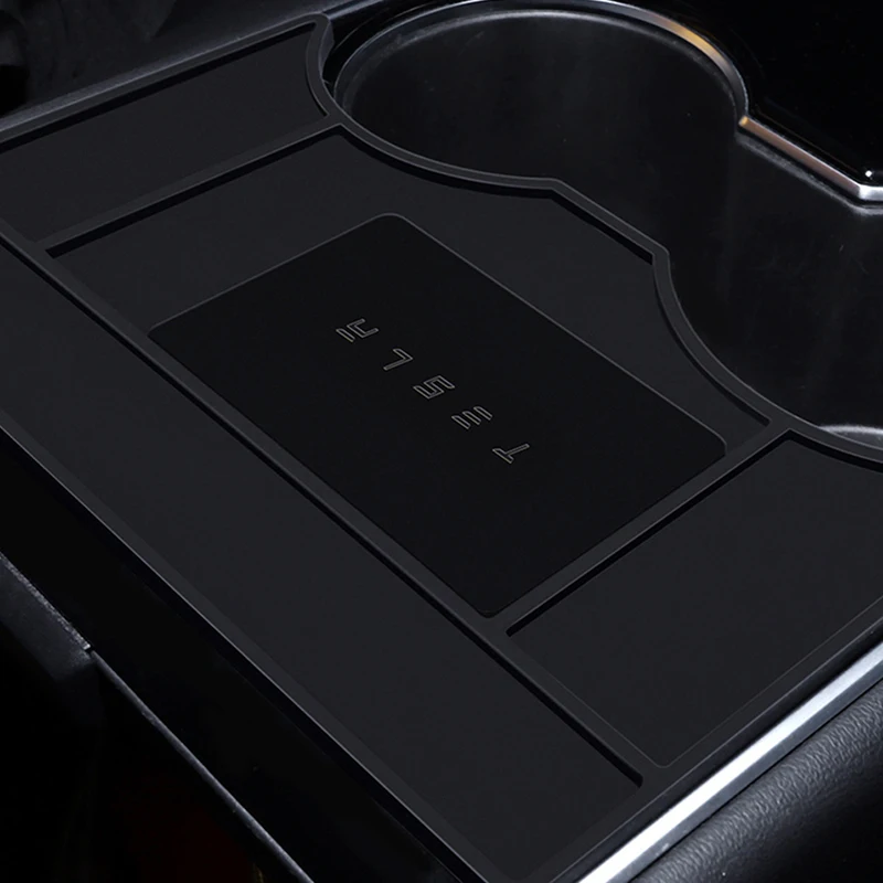 Masina Card Dop Cutie de Depozitare Limitator de Decor Interior Modificat de Silicon Cutie pentru Tesla Model 3 Accesorii Auto