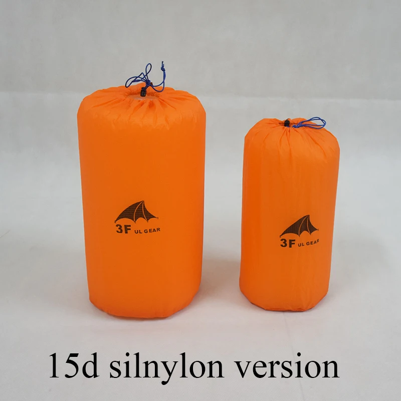 Transport gratuit de Înaltă calitate 3F ul Viteze Mici chestii silnymon 15d silnylon / 210t pu filmate în aer liber camping sac impermeabil