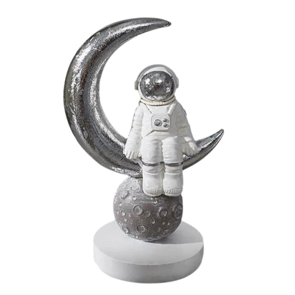 Rășină Astronaut În Formă De Statui Om Spațiu Sculptura Cosmonaut Figurina Decor Home Office Arte Meserii Desktop Ornament
