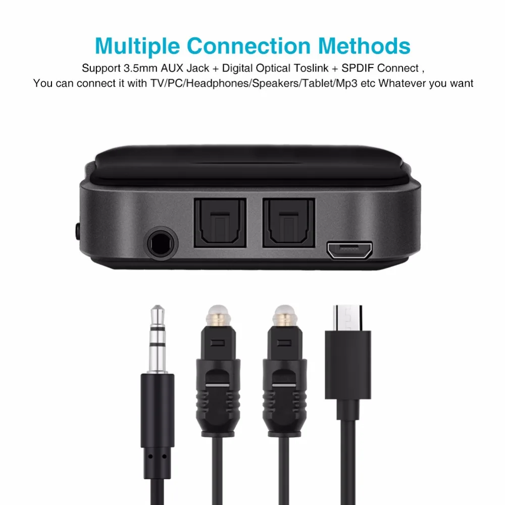 Mini Bluetooth 5.0 Transmițător Receptor Audio Muzica Portabil Wireless USB Adaptor de 3,5 mm pentru TV, PC