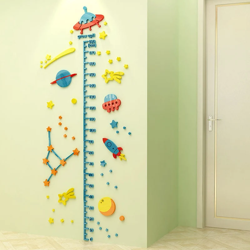 DIY Înălțime Măsură Arta de Perete Pentru Decor Dormitor pentru Copii Grafic de Creștere Perete Decalcomanii Autocolante Decorative Pentru Perete Camera Copii, Tapet