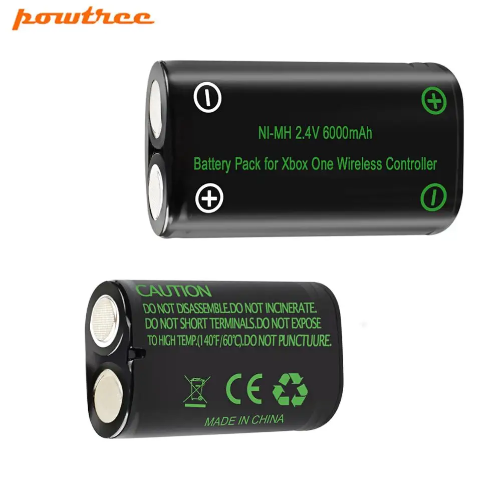 6000mAh 2 Baterii Pack pentru Xbox One / Xbox One S/Xbox One X/Xbox One Elite Controller Wireless Gamepad-uri + Dual LCD Incarcator USB