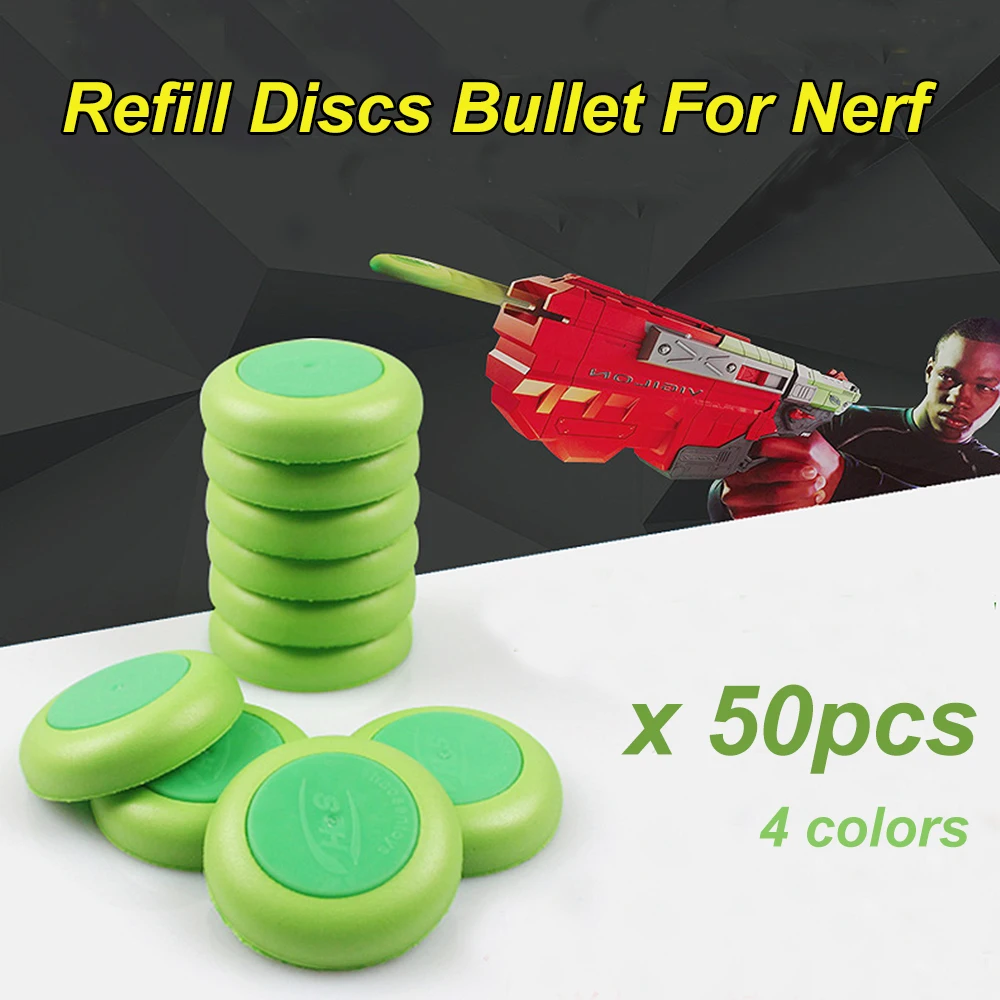 50pcs Refill Discuri Glonț Pentru Nerf Vortex Blaster Praxis Nitron Vigilon Proton Jucarii Pentru Copii Albastru Rosu Verde Alb Disc Jucărie