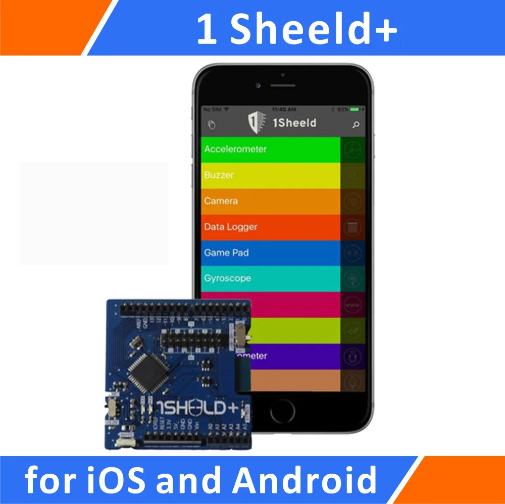 1Sheeld+: The shield pentru Arduino Compatibil cu iOS și Android