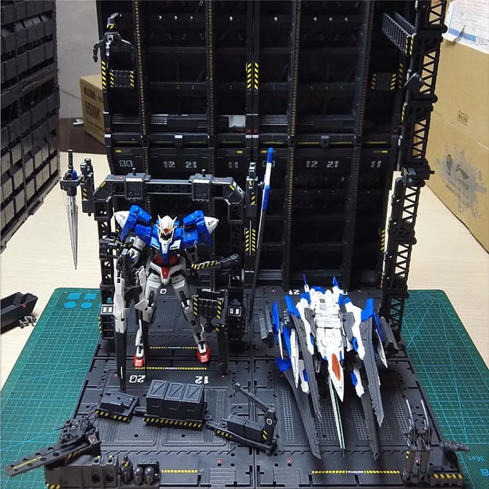 4buc/set DIY Mecanice Lanț de Acțiuni Afișare de Bază Mașină Cuib pentru MG 1/100 Gundam Model Garaj de Bază cu Decalcomanii