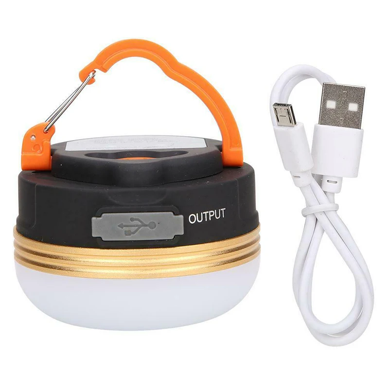 Mayitr 1 buc Portabil în aer liber LED-Cort de Camping Lampa USB Reîncărcabilă Lumina de Urgență Pentru Drumeții, Pescuit cu Barca