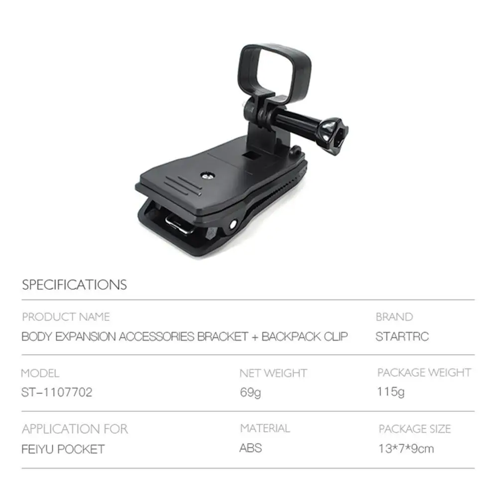 FEIYU Buzunar Rucsac Clip Portabil Stand de Expansiune Suport de Montare Adaptor Portabil Gimbal Accesorii aparat de Fotografiat Suport